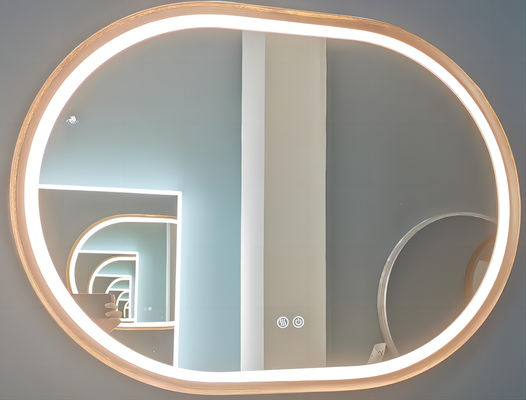 Modern Decoration Oval Backlit Mirror 4200K OEM ODM