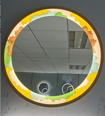 Iron Antique Bronze Enamel Color LED Lighted Mirror With Demisting Function 36W