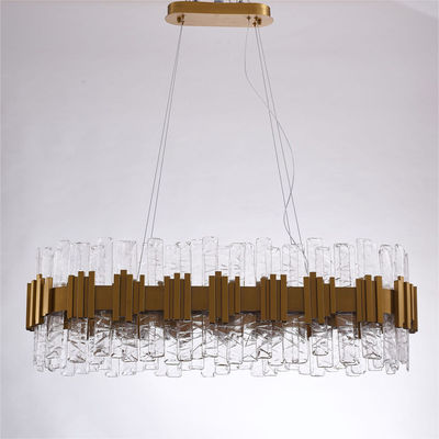 40W / 50W Glass Hanging Restaurant Chandelier For Bedroom