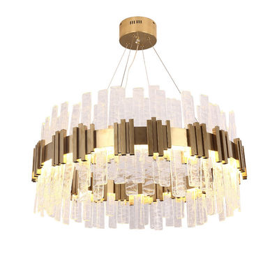 40W / 50W Glass Hanging Restaurant Chandelier For Bedroom