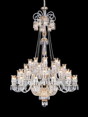 Customizable Glass Commercial Chandeliers High Brightness