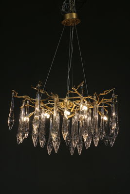 Home Decor Pendant Lamp Living Room Bedroom Villa Lobby Chandelier Tree Branch Crystal Latest Design American Style Elegant LED