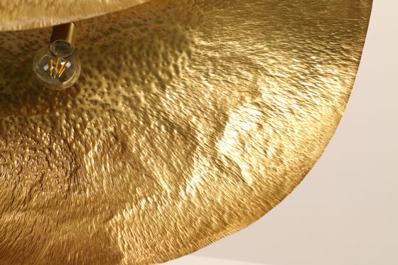 Home Decor Modern Copper Lotus Leaf Chandelier Luxury Designer Art Light for Restaurant Clothing Store Pendant Lights