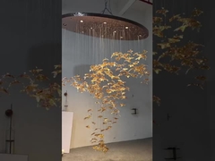 Ручно изготовленное стеклянное освещение Murano Indoor Light Maple Leaf Chandelie