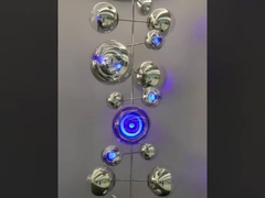 Вилла Hollow Iron Chandelier Золото/Черный Модерн Минималист Кристальный Лестничный Свет с вращающимся дизайном