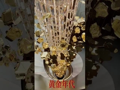 Специальные светильники Искусственное стекло Большой фойе Люстра освещение OEM ODM