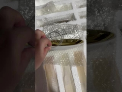 Домашний блеск Круглый Золотой Светильник Кухня Лестница Отель Большая Гостиная Потолок Светодиодный Роскошный Хрусталь Современный