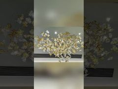 Современная лестничная люстра акриловой формы бабочки для двухуровневой гостиной, столовой, светодиодная лестница
