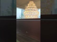 Роскошные кристаллические стеклянные подвесные лампы Гостиная Гостиница Декоративные потолочные светильники Подвесная люстра