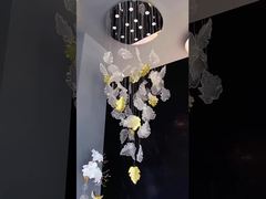 Стеклянная вилла дуплекс лестничная напольная лампа прямоугольник длинный прямоугольник для установки