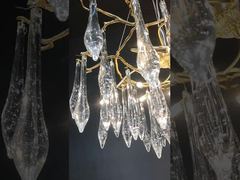 Современная белая керамическая ветка с лепестками магнолии Светодиодная подвесная лампа для проекта Подвесной светильник для гостиной