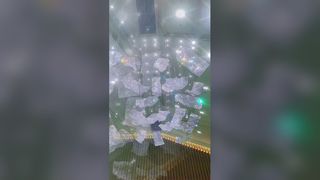Подгонянный потолок приведенный привесного света вестибюля гостиницы декоративный стеклянный современный