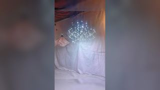 Часы: Светодиодная хрустальная подвесная люстра E14 Витрина с регулируемой цветовой температурой