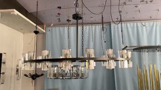 Классический высокий европейский стиль кристаллическая свеча люстра 220-240V
