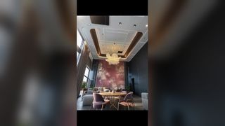 Шампанское золото высококлассные художественные люстры для художественных выставок