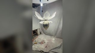 Настенный светильник из мраморного полушария, матовые бусины, украшение для отеля, виллы, ресторана, фон, светящийся Waterme