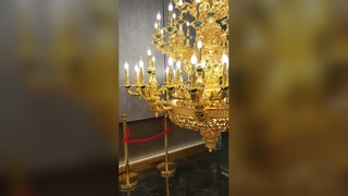 Освещение вестибюля роскошного отеля хрустальной люстры на заказ
