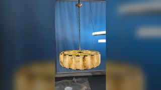 Железные фонари Scagliola High End Pendant с мраморным навесом