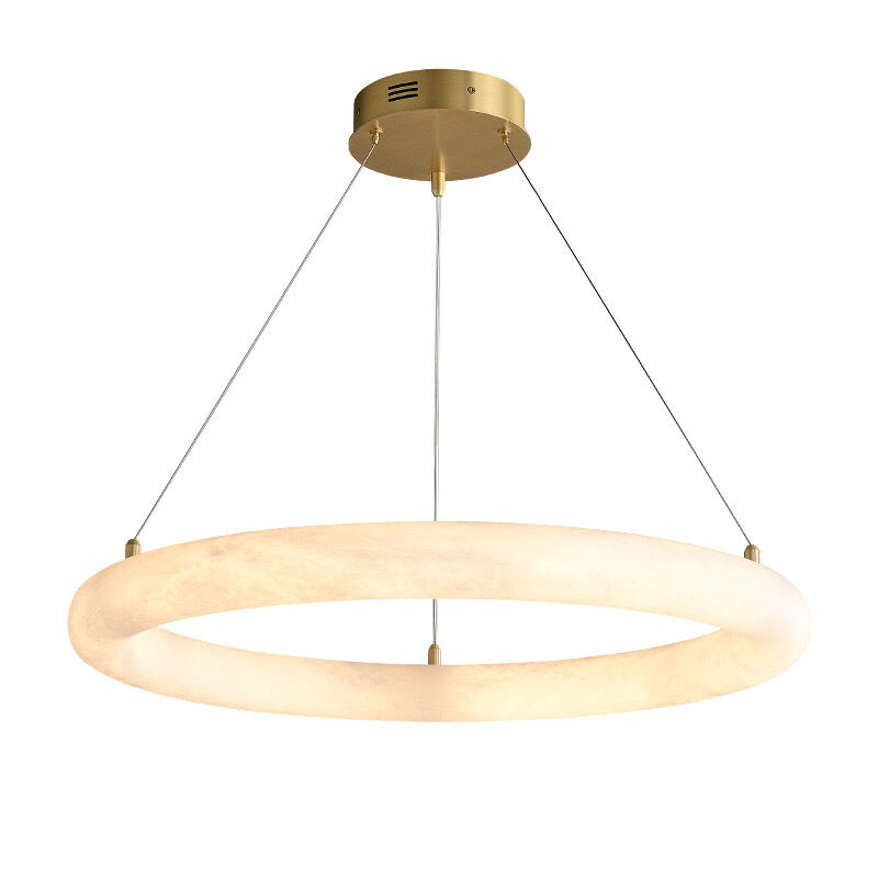 Hotel Home Indoor Decorative Lightings Alabaster Marble Pendant Light