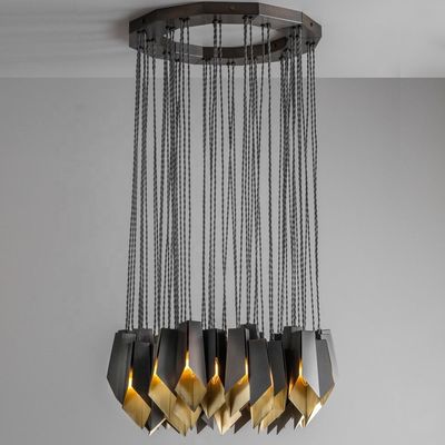 Люстра E14 E12 привесная освещает медное бронзовое 54*3W D70*H32