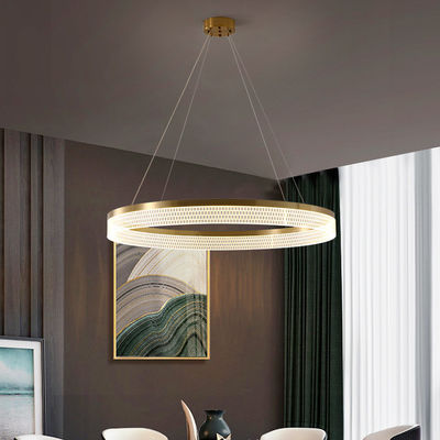 Tricolor современный свет двойного кольца Dimmable люстры кольца привесной с акриловым абажуром