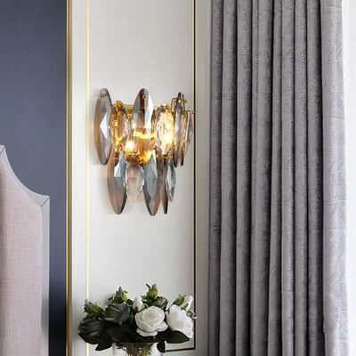 Света Sconces стены хрустальной люстры ухода за больным живущей комнаты современные 25*16*33cm