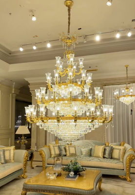 OEM ODM Luxury large contemporary foyer chandeliers With High Grade Crystal (Люксные современные большие фойевые люстры с высококачественным кристаллом)