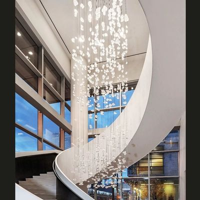 Специальное подвесное освещение Лестница длинная роскошь 110V Led Honeycomb Light Деформируемый подвесный модульный свет