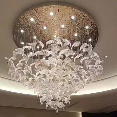 Лобби гостиницы Люстра в форме кокоса Зал Приемный стол Торговый центр Салон красоты ювелирный магазин стекло искусство Деко люстра