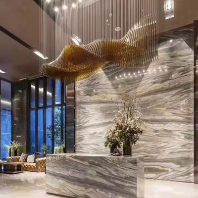 Нестандартный проект Sandpan Lobby Light LED люстра для роскошного чая акриловое освещение в отделении продаж Chandelier Hotel